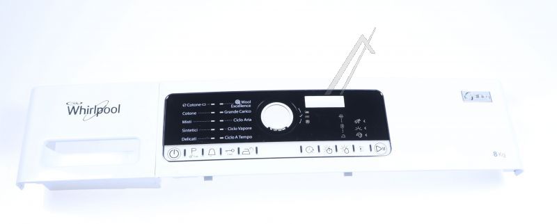 Whirlpool Indesit 481010776132 Bedienteilblende - C00447036 schalterleiste + griff schublade Whirlpool Indesit 481010776132 Bedienteilblende - C00447036 schalterleiste + griff schublade