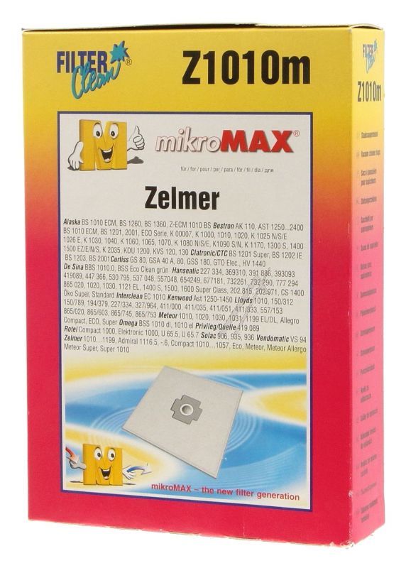 Filter Clean FL0037K Staubsaugerbeutel - Z1010m fl0037-k micromax beutel 4 stück