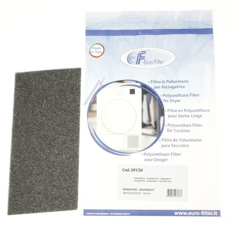 Schaumstofffilter für Trockner HX Filter wie Bauknecht Ersatzteil