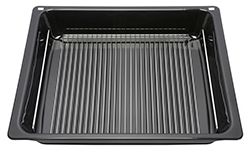 BSH Bosch Siemens 17002738 Fettpfanne Blech - Z12cn10a0 profipfanne mit rost, 81 x 455 x 375 mm, anthrazit, hez633070, pyrolysefest