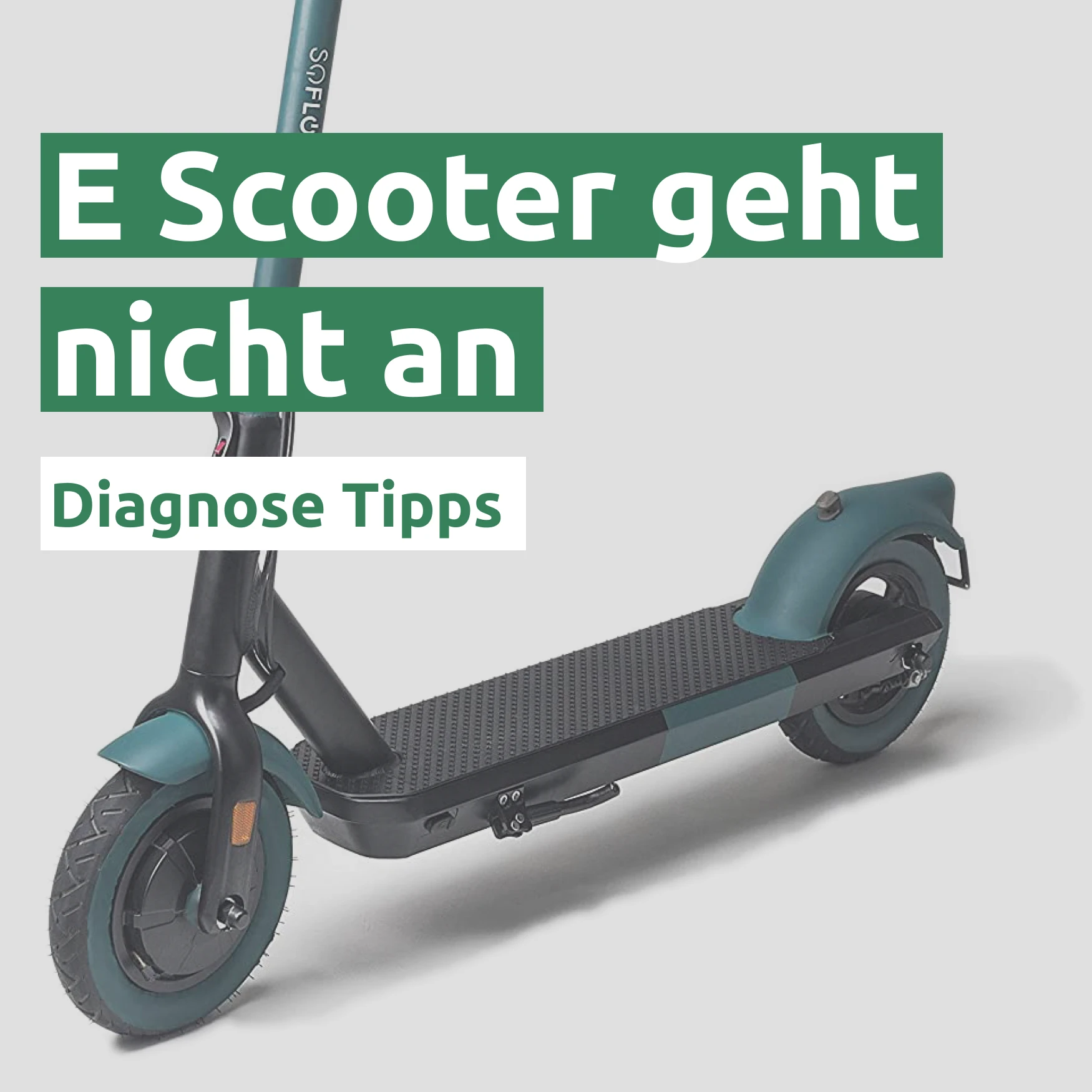 E Scooter geht nicht an 