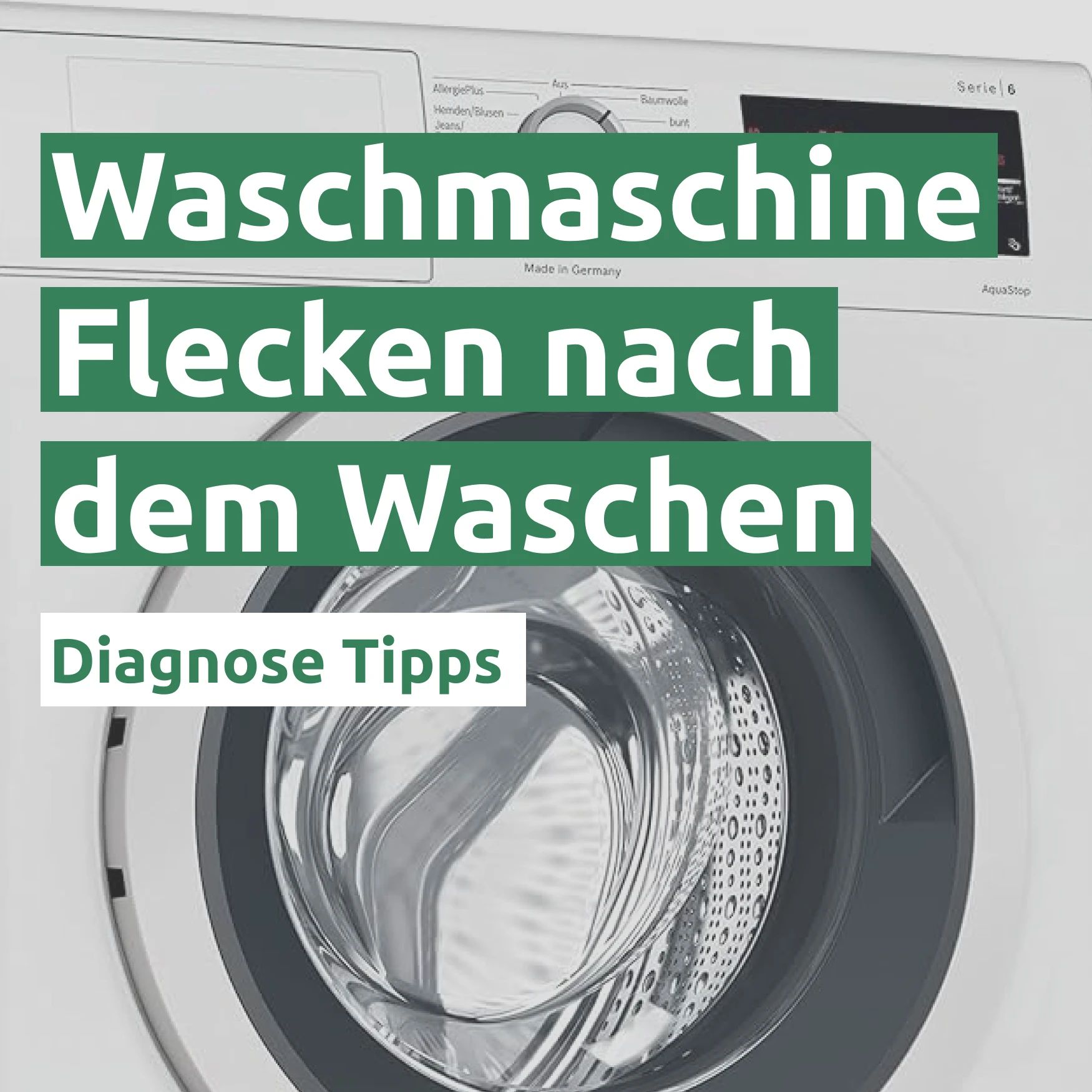 Ratgeber zum Problem: ​​Flecken nach dem Waschen 