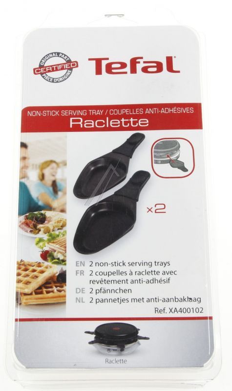 SEB XA400102 Raclettepfanne - 2 beschichtete pfännchen oval SEB XA400102 Raclettepfanne - 2 beschichtete pfännchen oval