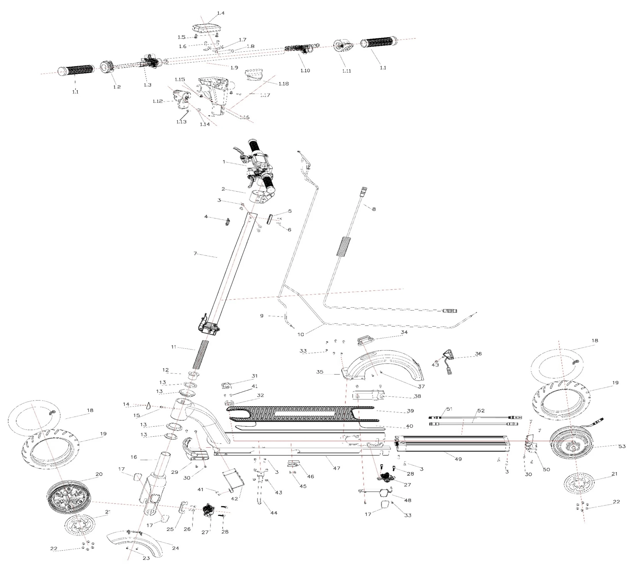 Explosionszeichnung SoFlow SO4 PRO