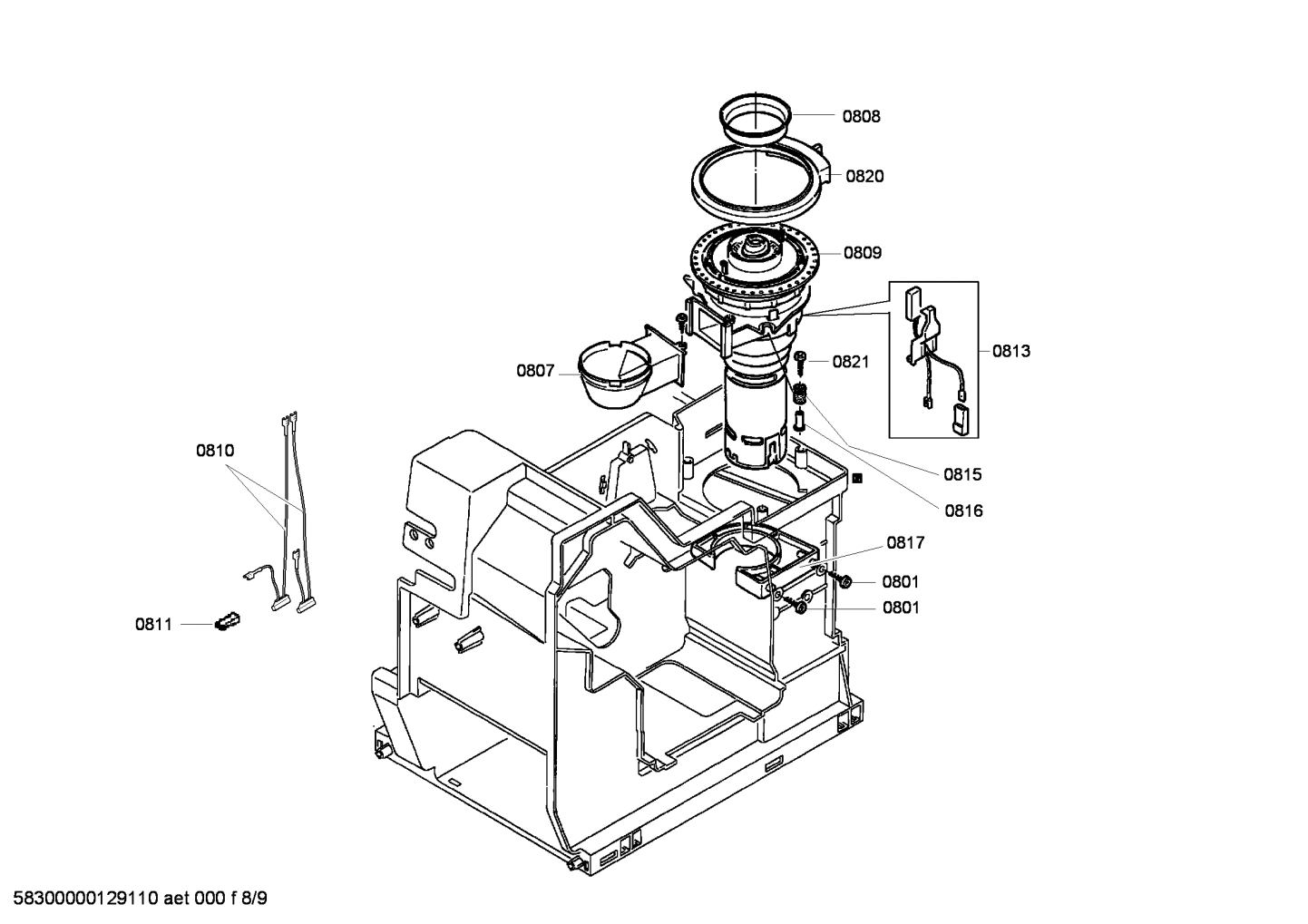Explosionszeichnung Siemens TK52002CH/01 surpresso compact pure white