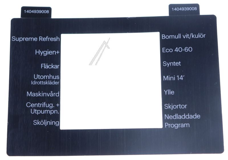 Arcelik Grundig Beko 1404939008 Schalterblende - Inlay-swedish Arcelik Grundig Beko 1404939008 Schalterblende - Inlay-swedish