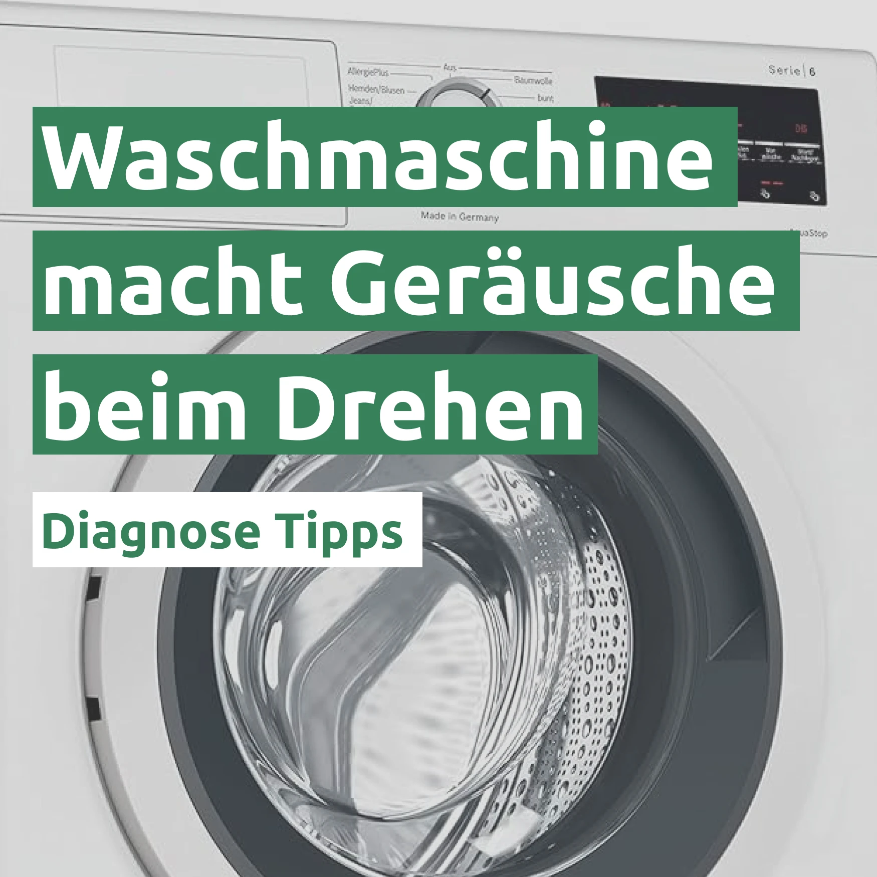 Ratgeber zum Problem: Waschmaschine macht Geräusche beim Drehen