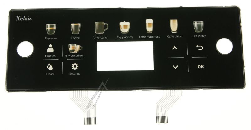 Saeco Bedienteilblende für Kaffeemaschine Gehäuseblende 421941311181 Ersatzteil Saeco Bedienteilblende für Kaffeemaschine Gehäuseblende 421941311181 Ersatzteil