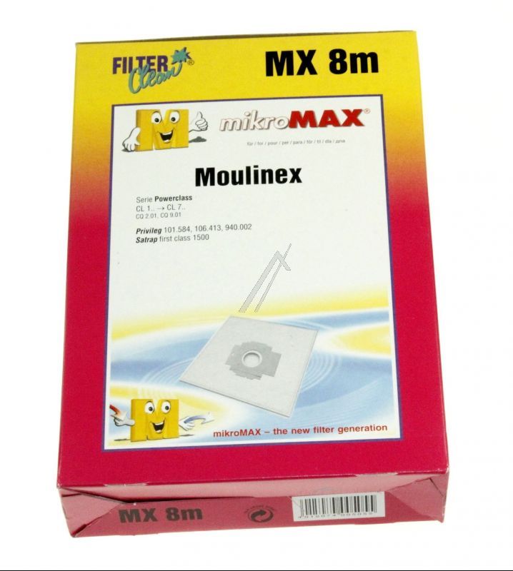 Filter Clean FL0018K Staubsaugerbeutel - Mx8m micromax beutel 4+1 Filter Clean FL0018K Staubsaugerbeutel - Mx8m micromax beutel 4+1