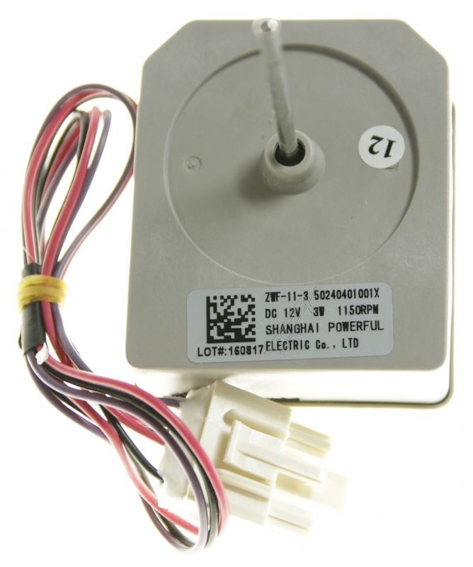 Midea 11002015001688 Lüfter - Zbyp-3-8-9 lüftermotor, 12vdc, 3w Midea 11002015001688 Lüfter - Zbyp-3-8-9 lüftermotor, 12vdc, 3w