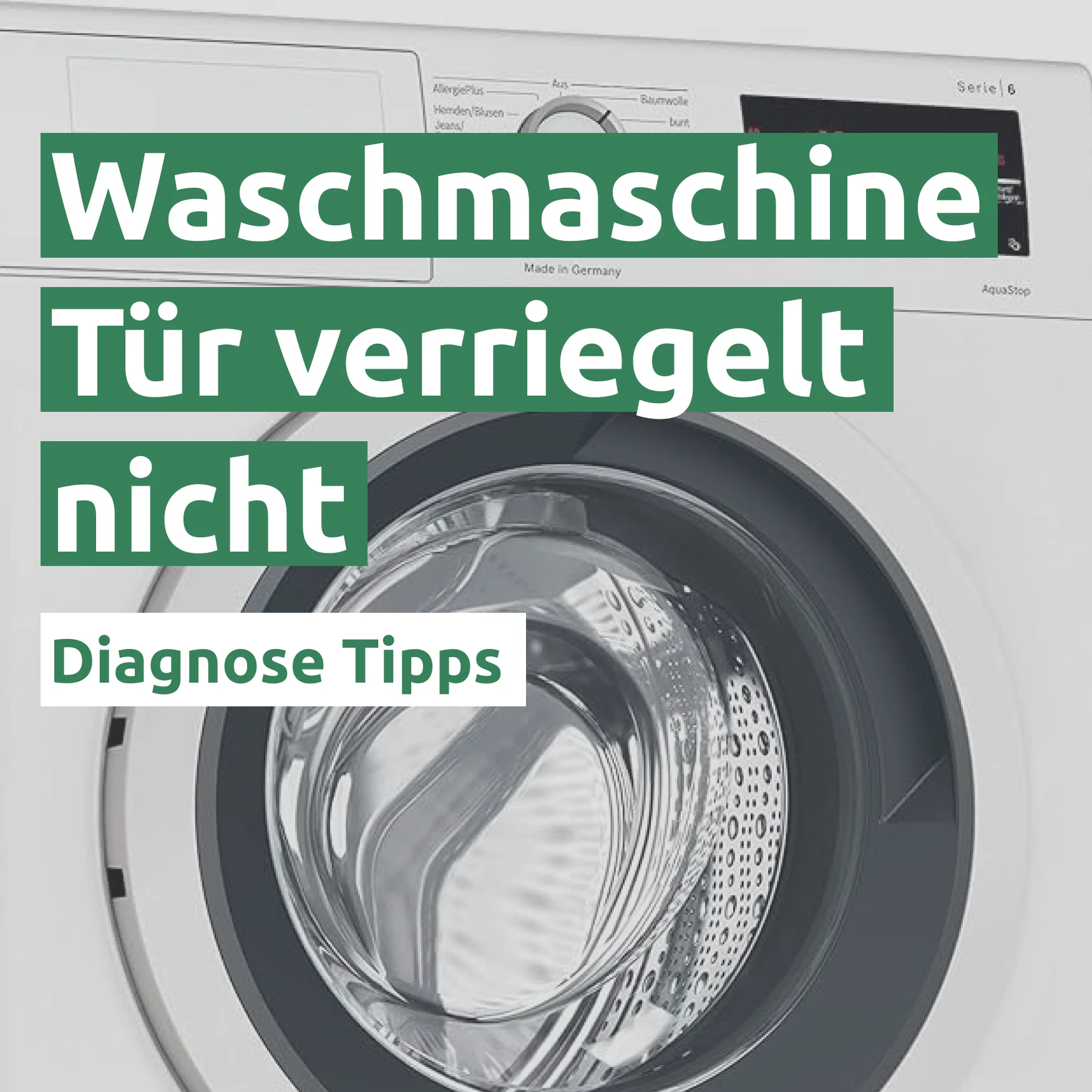 Ratgeber zum Problem: Waschmaschine Tür verriegelt nicht