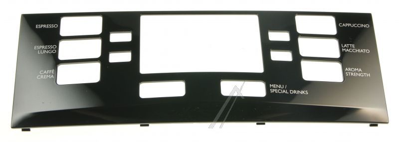 Saeco 421944072901 Bedienteilblende - Blk control panel hg s/scr.smr Saeco 421944072901 Bedienteilblende - Blk control panel hg s/scr.smr