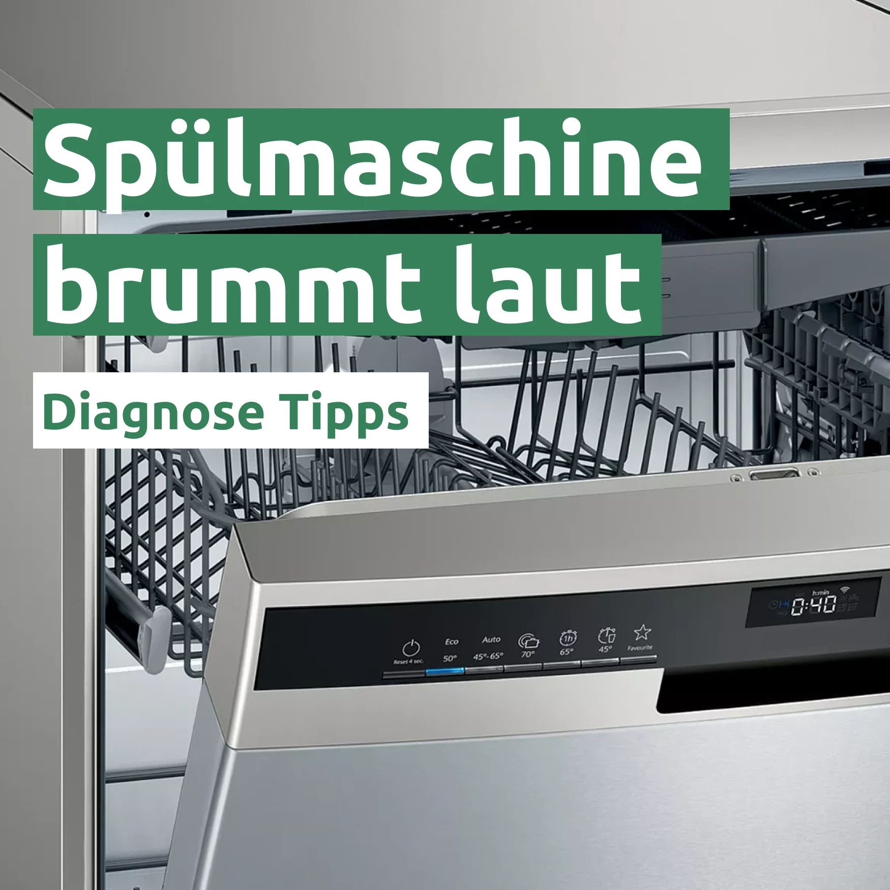 Ratgeber zum Problem: Spülmaschine brummt laut 