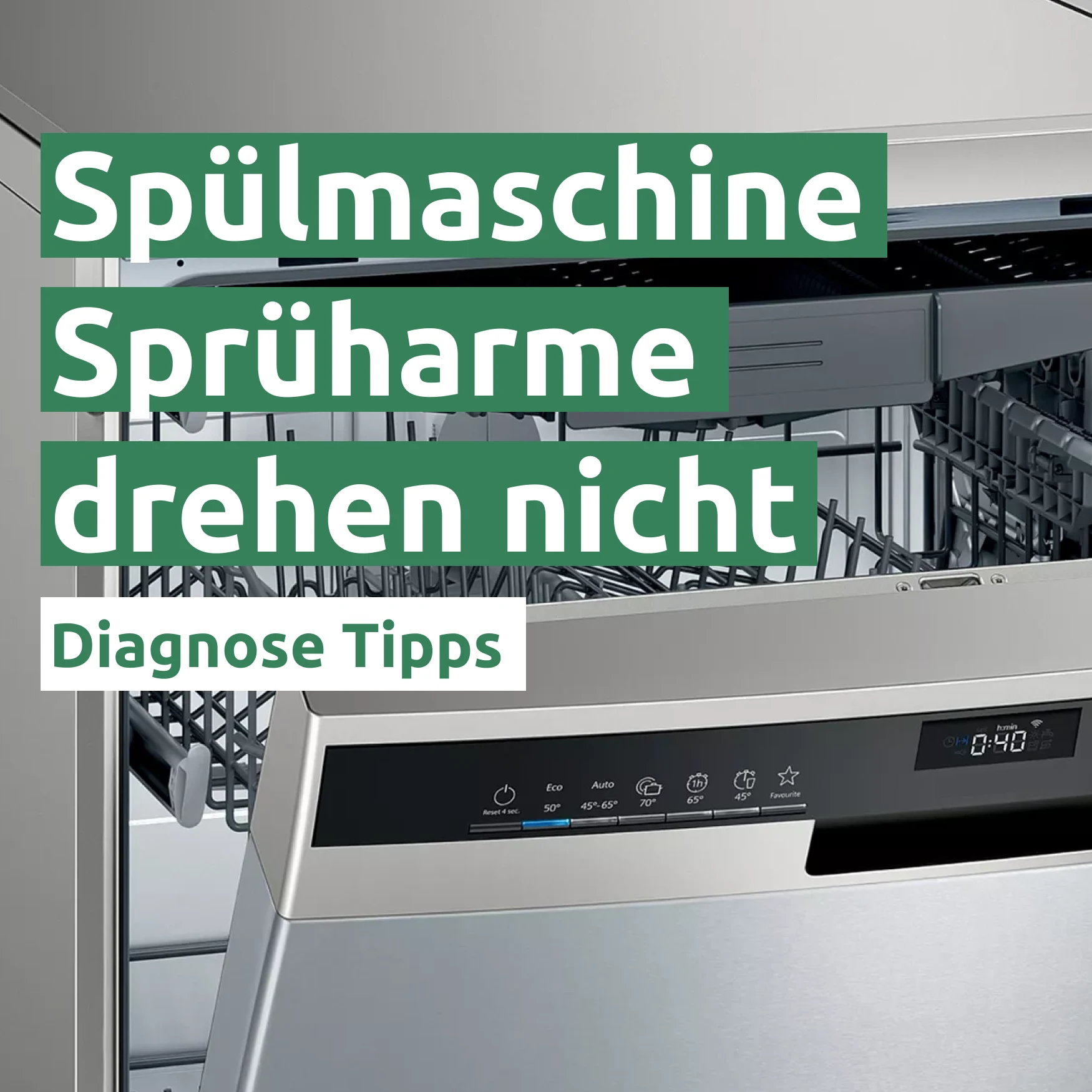 Ratgeber zum Problem: Spülmaschine Sprüharme drehen nicht