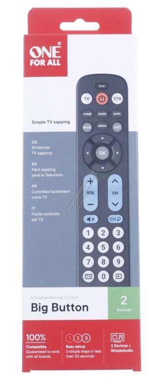 One for all URC6821 - Big button remote grosstasten zapper fernbedienung, One for all URC6821 - Big button remote grosstasten zapper fernbedienung,
