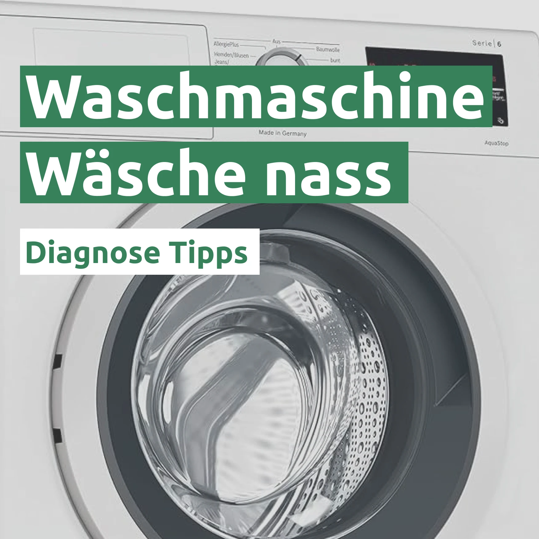 Ratgeber zum Problem: Waschmaschine Wäsche nass 