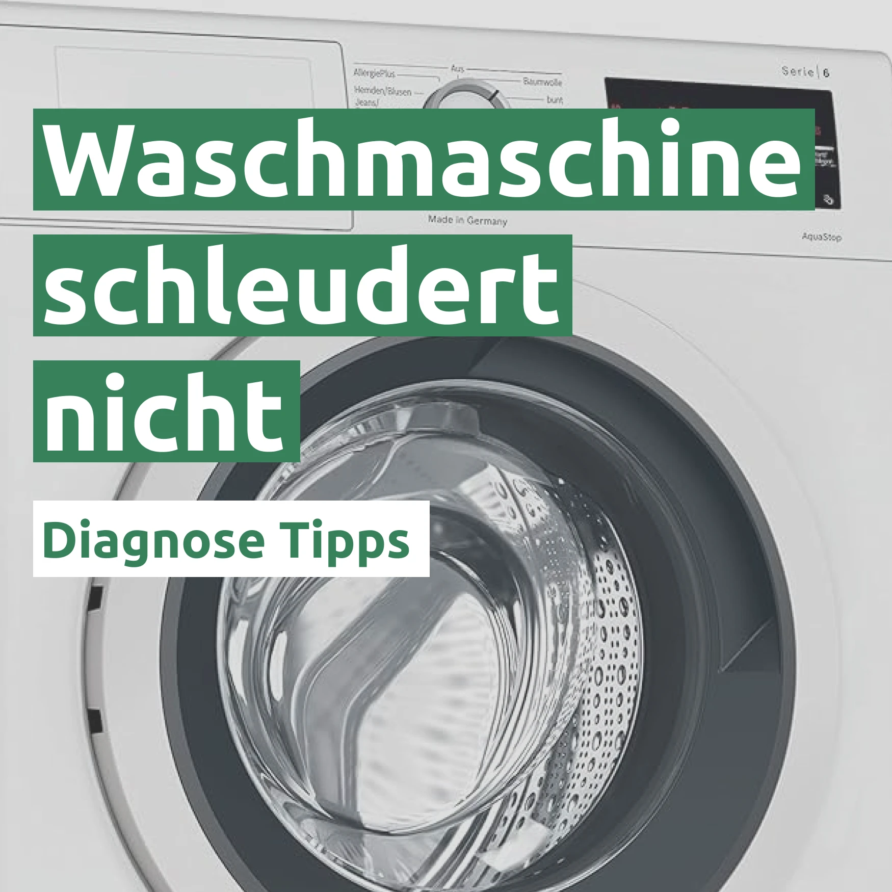 Ratgeber zum Problem: Waschmaschine schleudert nicht
