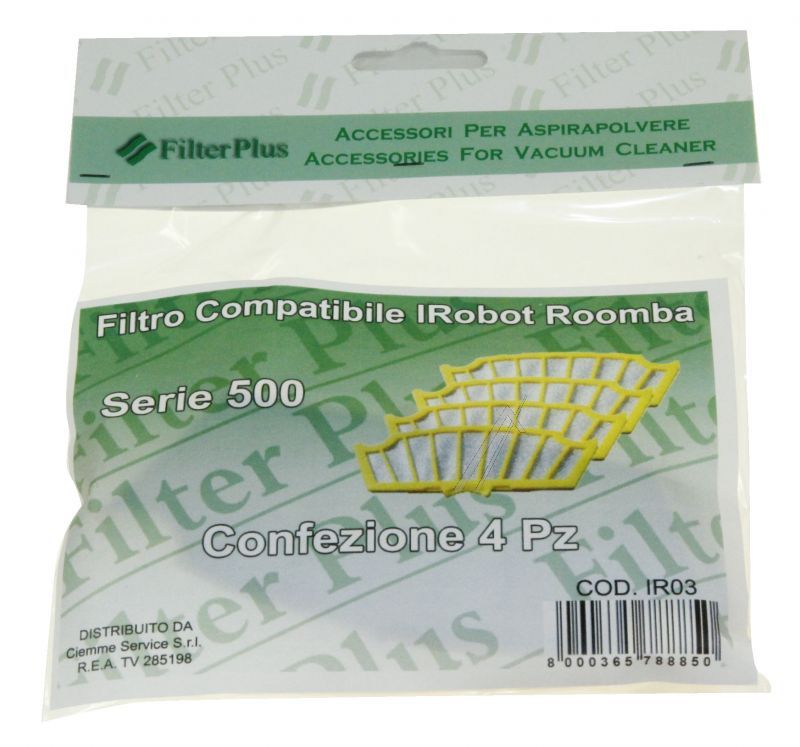 Filter Plus Staubsaugerfilter - Filterset 4 teilig für roomba serie 500/700 Filter Plus Staubsaugerfilter - Filterset 4 teilig für roomba serie 500/700